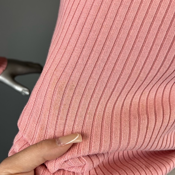 ❌SOLD❌Tattoo Y2K Pink Fitted Turtleneck Sweater - Picture 4 of 4